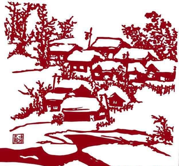 神奇的剪纸艺术将山水风景剪出国画的写意和神韵