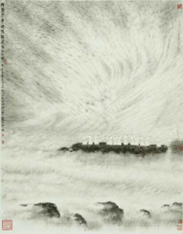 著名旅美画家邹蓝天博士 ___美在苍天云海中