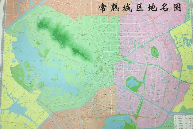 常熟2018版行政区划图和城区地名图新鲜出炉, 最新高架街道都全了