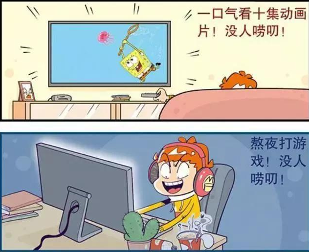 阿衰漫画：爸妈中了去夏威夷旅游的大奖，阿衰一人无法无天了！