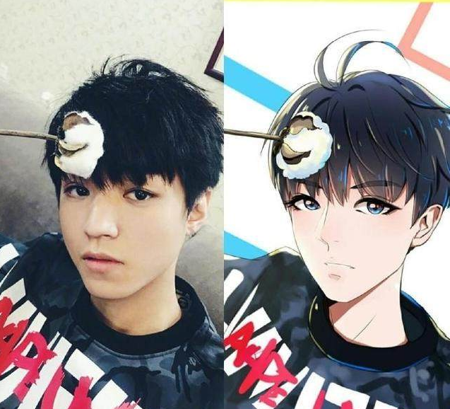 当明星变成漫画人物迪丽热巴美的惊心王俊凯不输杨洋