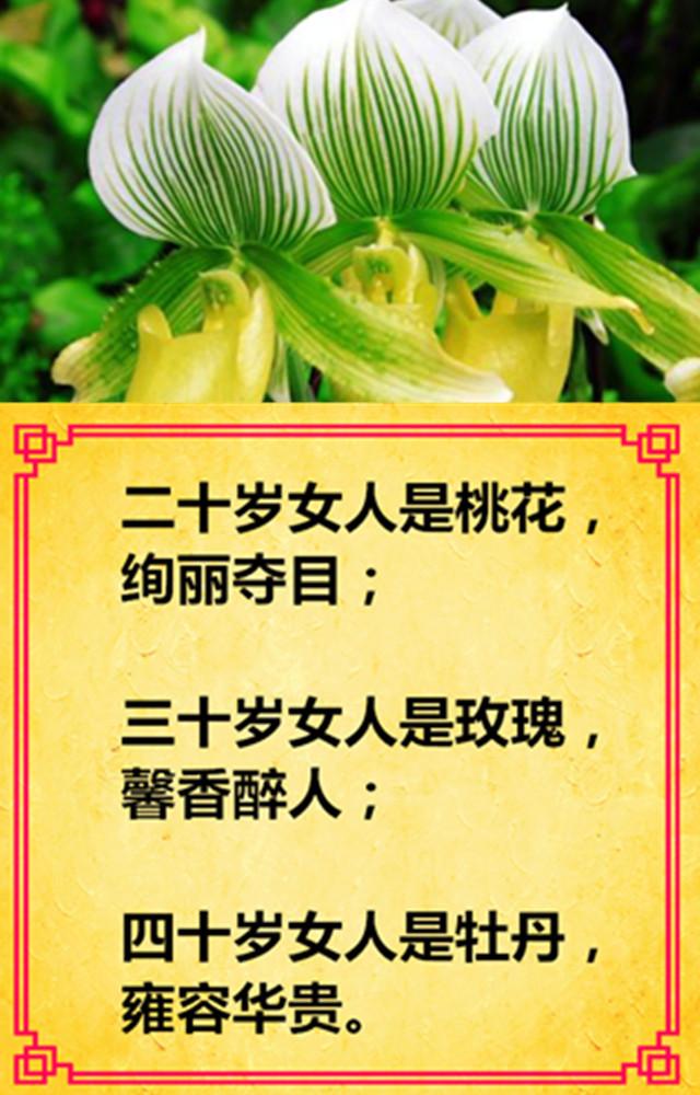 男人九一样,女人九种花