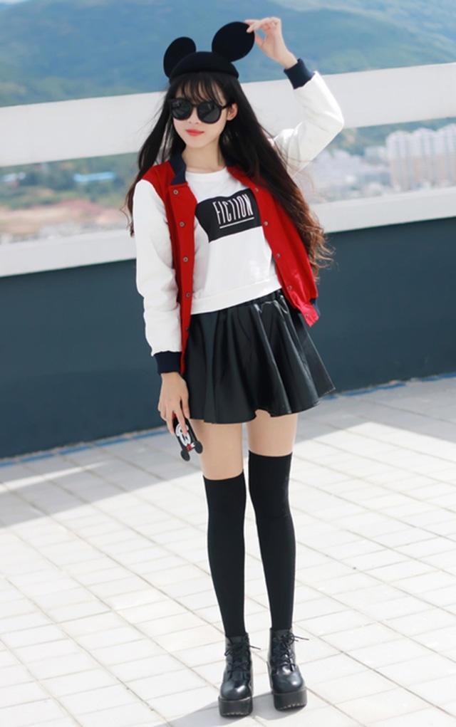 女生瘦腿长筒袜搭配窍门|长筒袜|袜子|女生_新浪新闻