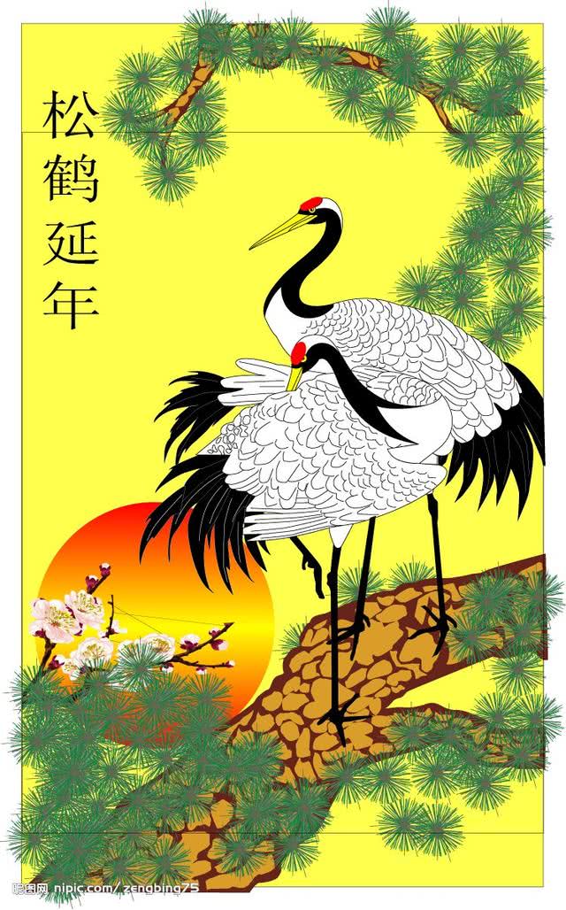 正月十五闹乾坤汤圆味美香喷喷松鹤延年祝你佳节福满身