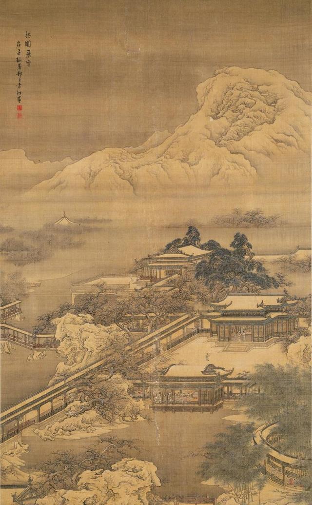 “界画”第一,清代,袁江作品欣赏|袁江|山水|楼阁_新浪新闻