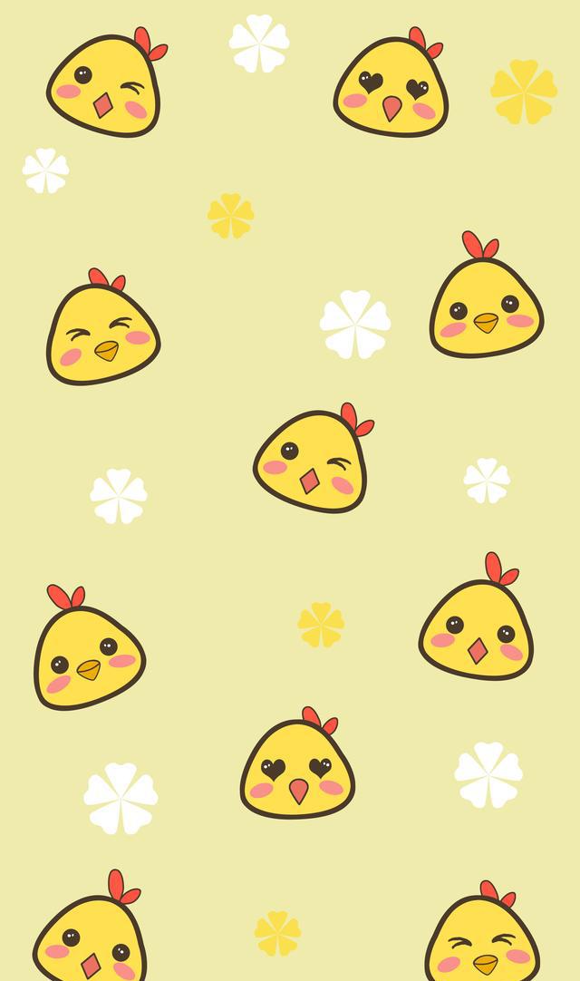 超清原创壁纸小黄鸡