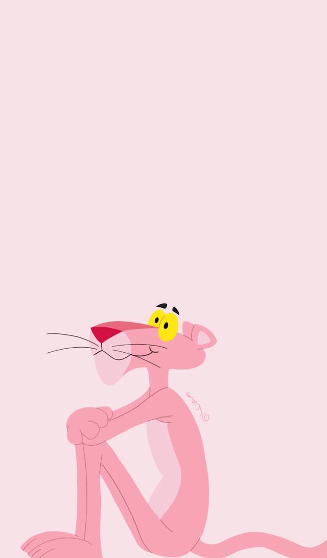 iphone高清无水印锁屏壁纸图——粉红豹