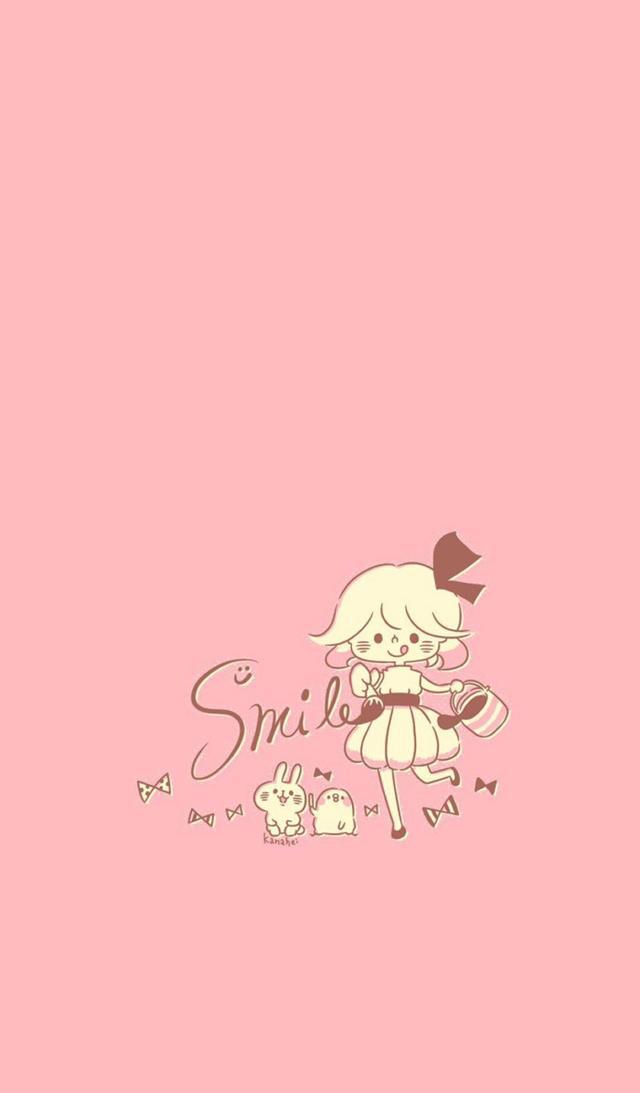 粉色系小清新文艺范创意图片手机壁纸