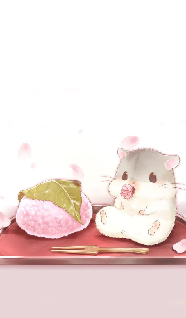 高清无水印壁纸 都是超可爱的卡通版小仓鼠 快快收