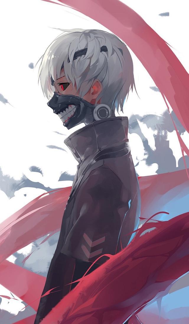 唯美文字君:动漫东京食尸鬼高清手机壁纸!喜欢抱走