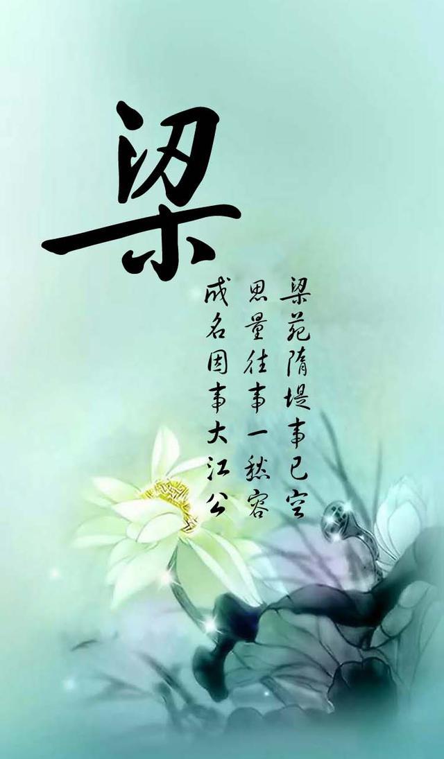 中国山水画和中国百家姓的完美结合,看看有你的姓氏吗|壁纸|百家姓