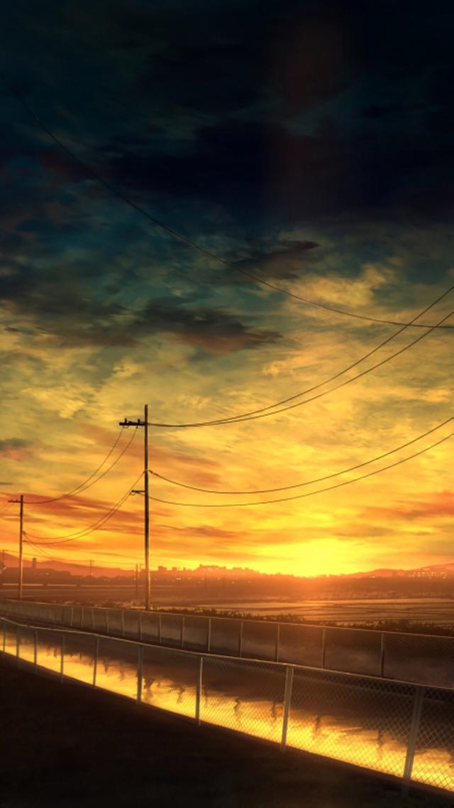 关注壁纸第184期二次元动漫动漫场景夕阳无限好只是近黄昏