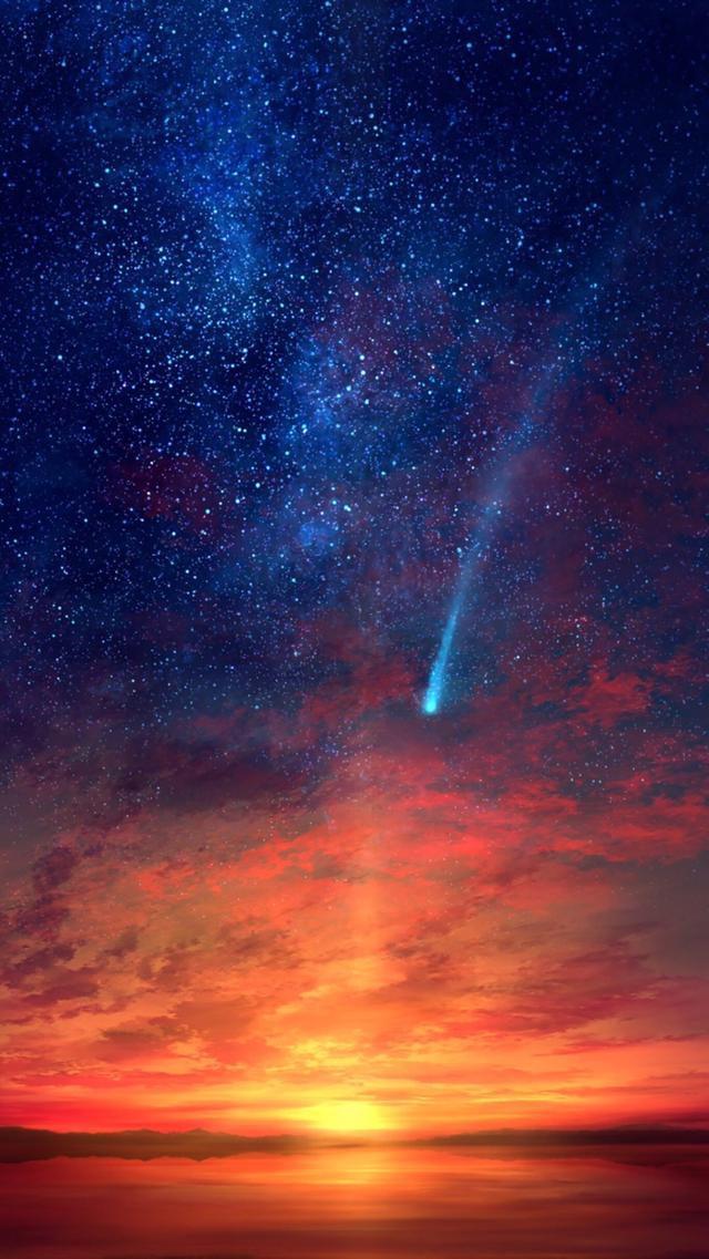 关注壁纸第184期二次元动漫动漫场景夕阳无限好只是近黄昏