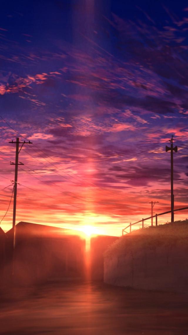 关注壁纸第184期二次元动漫动漫场景夕阳无限好只是近黄昏