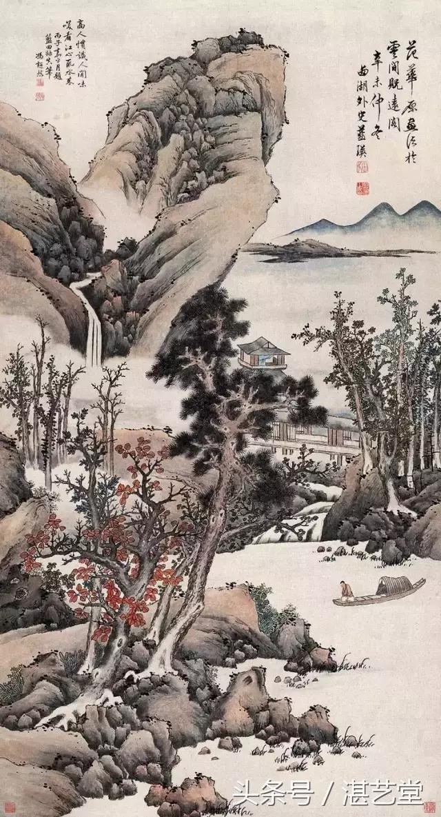 养眼:蓝瑛山水画100幅 太过瘾了