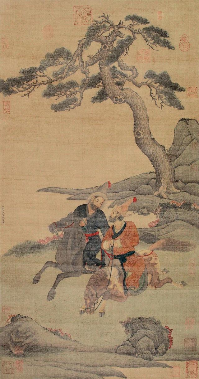 丹青神话,阎立本作品欣赏|阎立本|唐太宗|帝王_新浪新闻