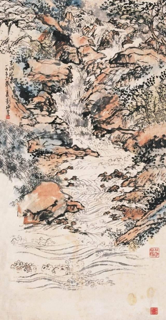 一代大师刘海粟精品山水画欣赏