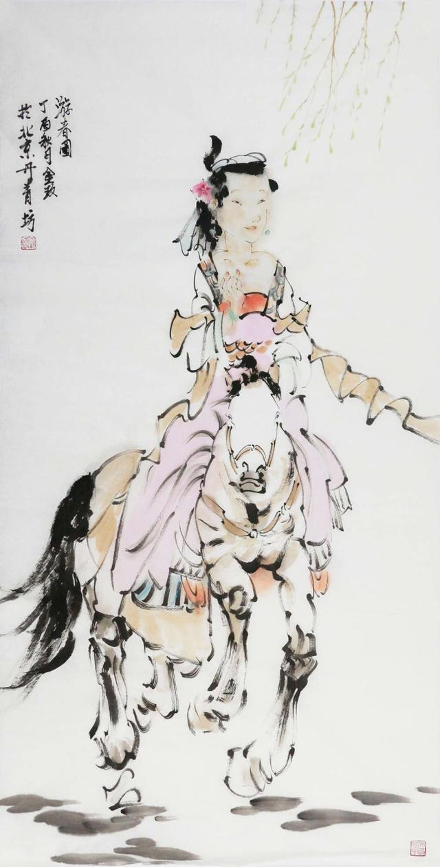 金敏人物画作品赏析:古朴典雅,逸趣横生|作品|人物画|艺术_新浪新闻