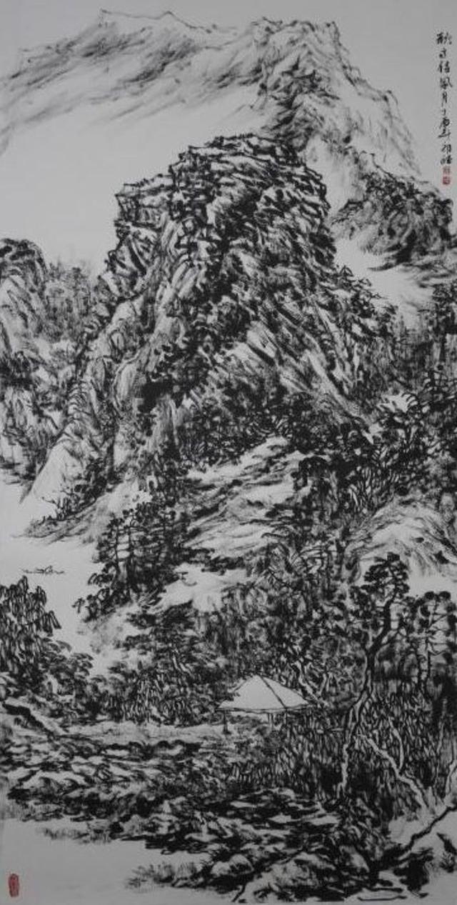 黑白融理趣 焦墨写人生 —— 郭斌先生的焦墨人生