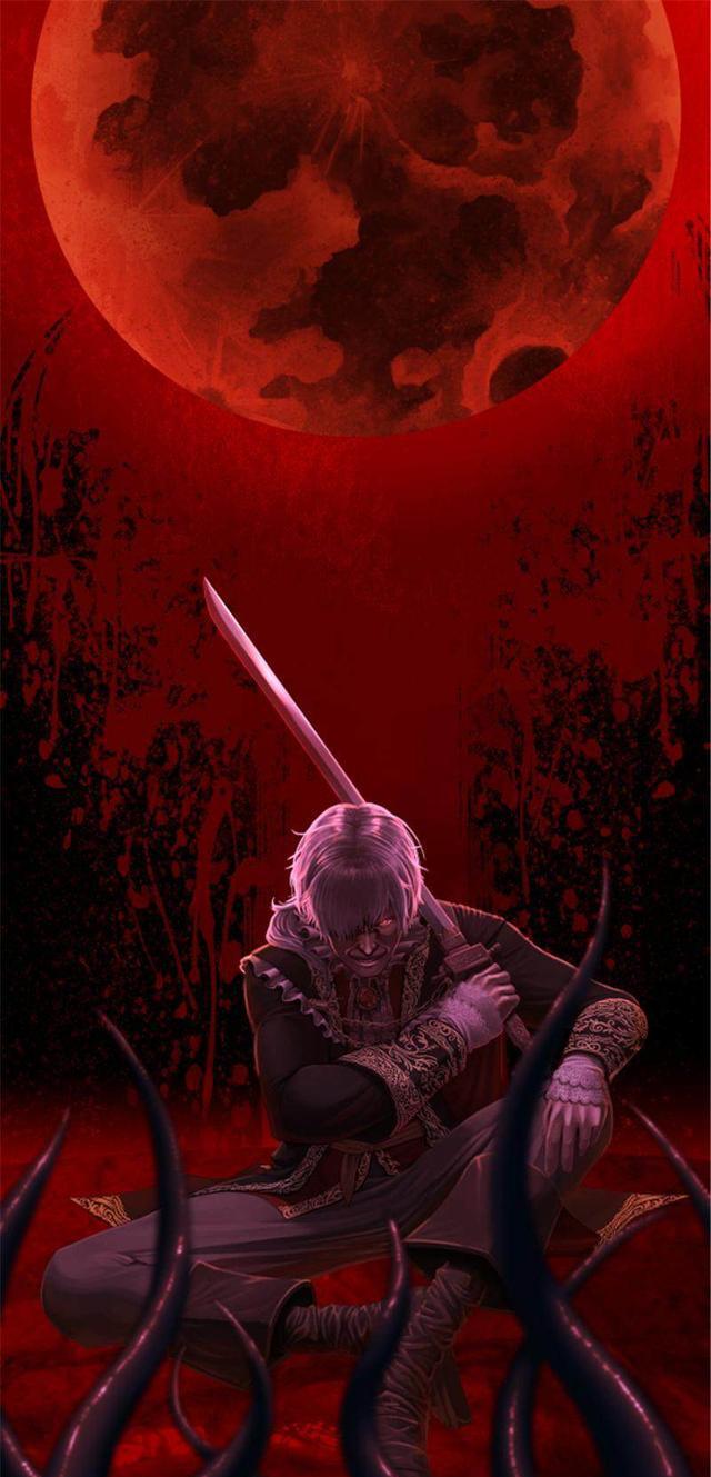 天涯共此时152年一遇超级蓝血月之后来看看二次元的血月美图吧