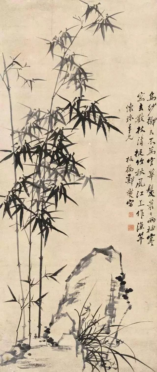 板桥竹子作品欣赏图片