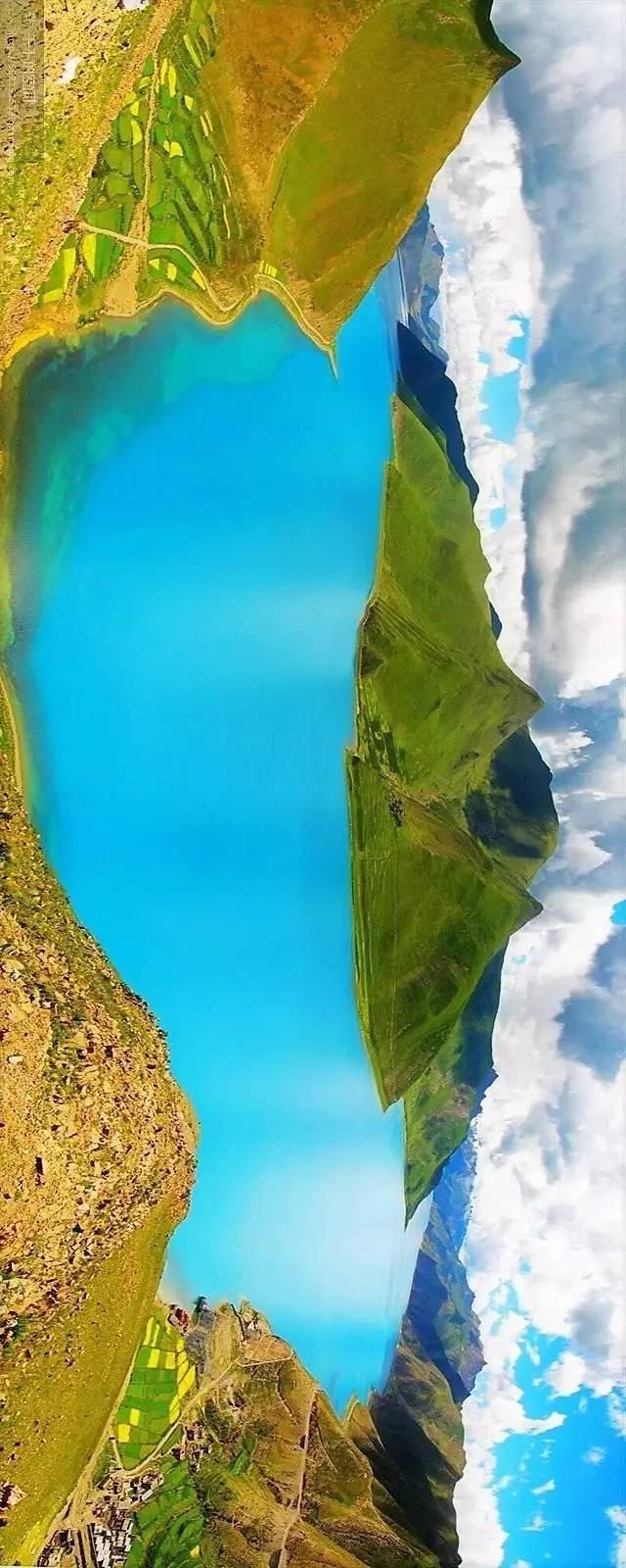 西藏圣湖洗涤心灵之地