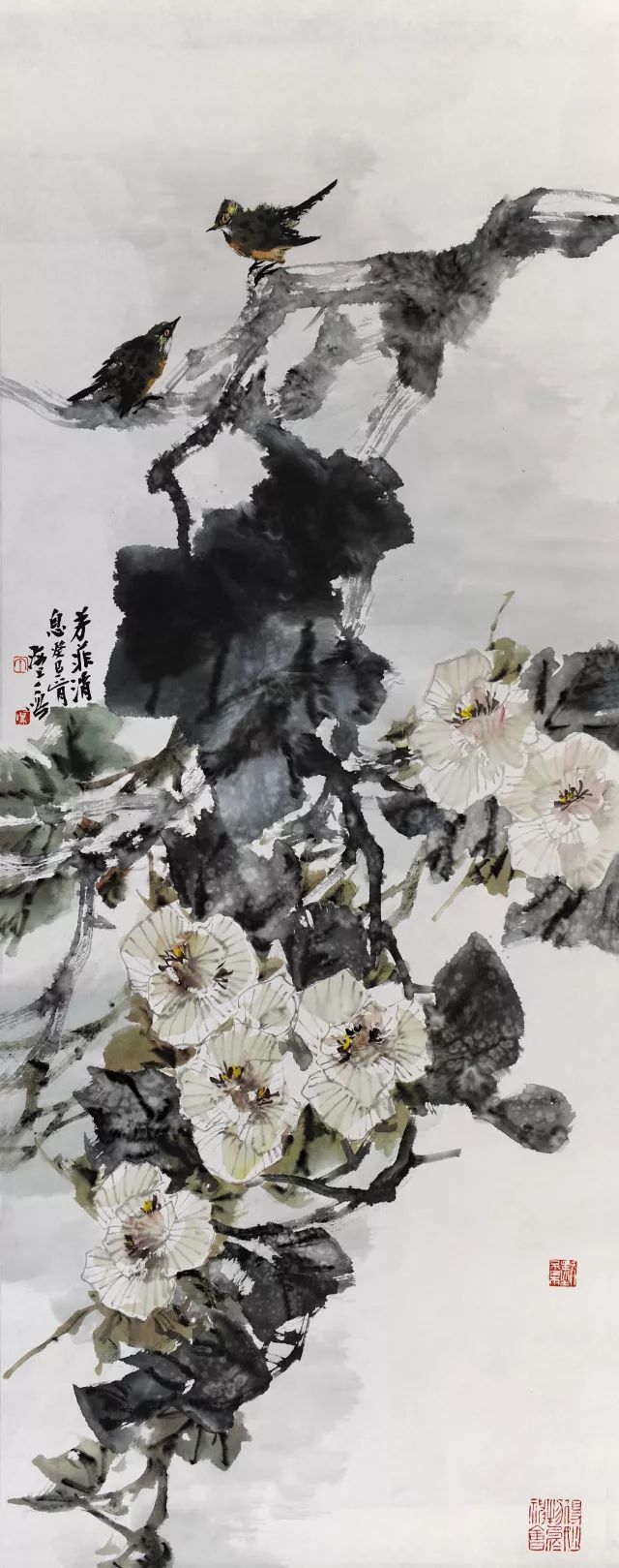 草长莺飞春光好!来和名师大家一起学画花鸟水墨吧!
