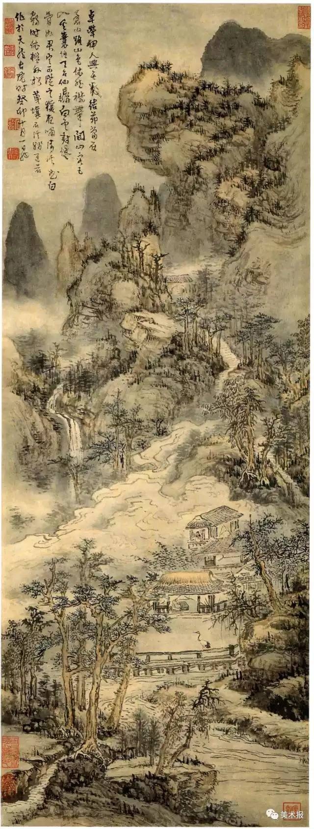 哪里易画,哪里难画,哪里是至中要处,于是陶醉其中,跟随画家如沐