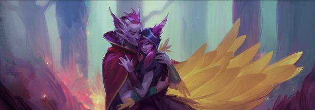 lol: 霞和洛最新短篇故事插画欣赏, 官方答复霞会不会下蛋问题