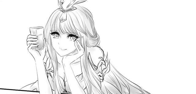 王者荣耀白昭手绘图素描壁纸