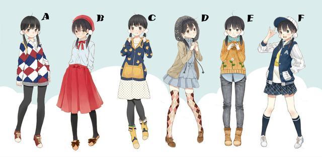 心理测试:六个女生的搭配,你最想穿那一个?测你此刻的恋爱观