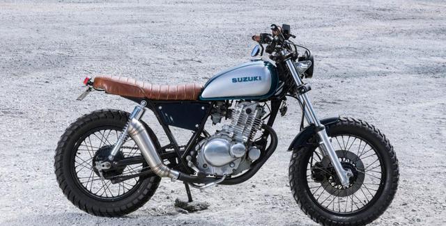 经典铃木gn250的科技改装!简约,大气,复古!