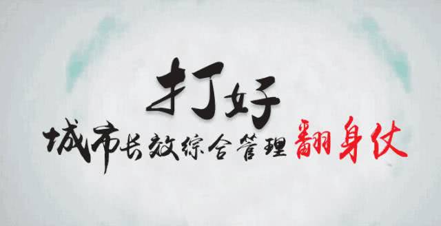 2017年城市长效管理工作有他们的付出,不信你看!