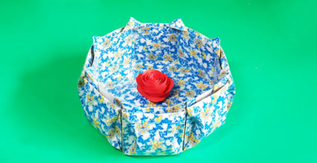 手工折纸扑克牌收纳盒,超简单的视频教程,看完就会