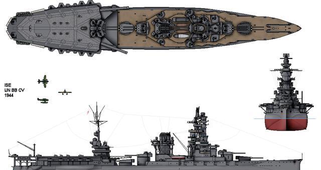 二战日本世界各国海军中史无前例的舰种伊势级航空战列舰