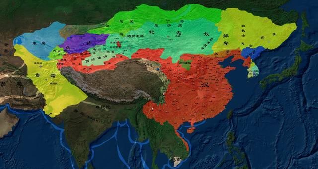 匈奴版图郅支单于的后裔后来经过中亚,在差不多公元4世纪的时候到达