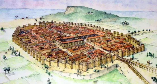 罗马城市巴尔奇诺,现在西班牙巴塞罗那著名的意大利庞贝古城,后来被