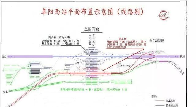 阜阳"高铁西站"将建成这样(另附商杭高铁阜阳段先建范围)