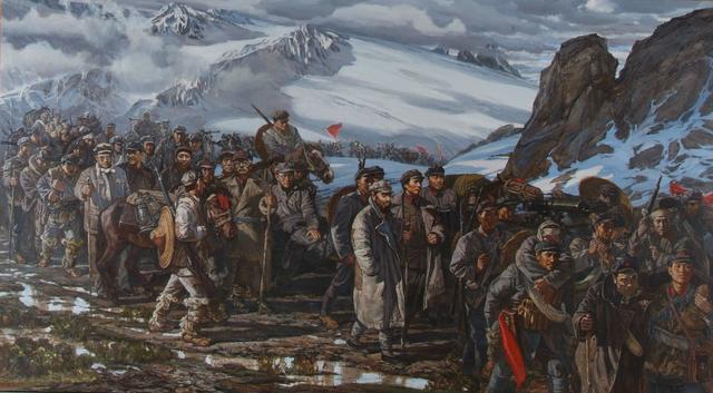 其中夹金雪山,是红军万里长征徒步翻越的第一座大雪山.