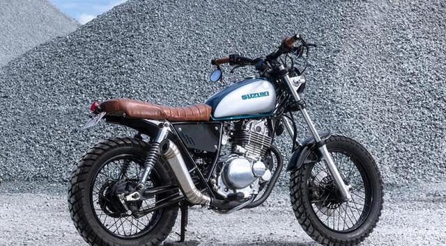 经典铃木gn250的科技改装!简约,大气,复古!