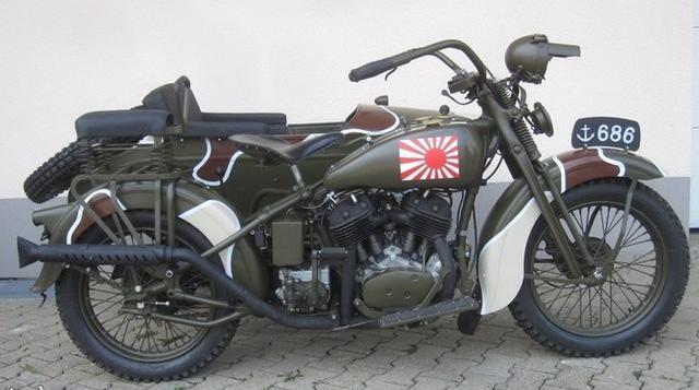 抗日神剧里日军使用的军用摩托车真的是大名鼎鼎的哈雷摩托吗