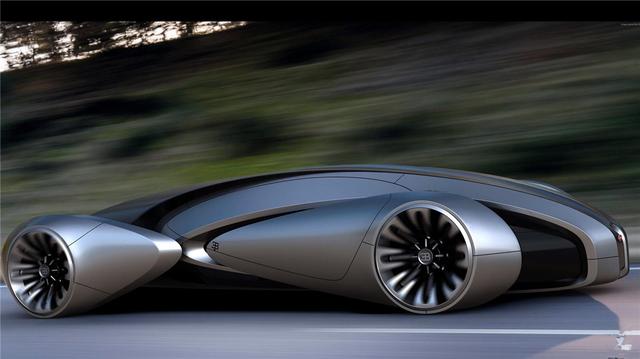 流线型车身半躺式乘驾,概念布加迪售价一千万够不够