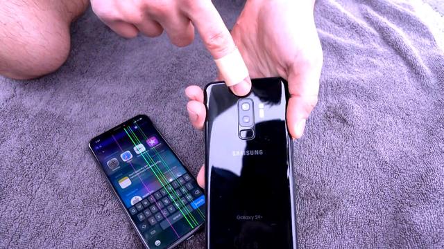 三星S9+与iPhoneX防水测试:看看哪台手机更防