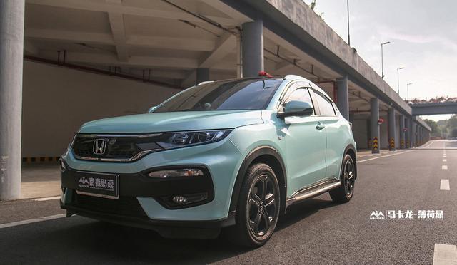 本田缤智改色贴膜薄荷绿