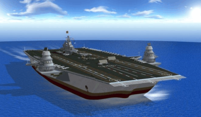 中国10万吨核航母航母露真容, 超大甲板全球罕见