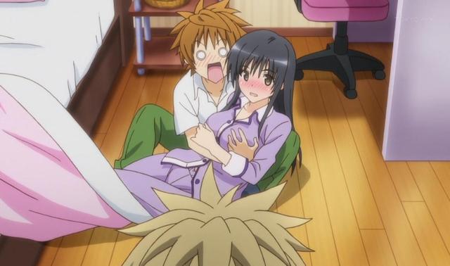 梨斗神摔出自《魔法禁书目录》男主角上条当麻的把妹技能.