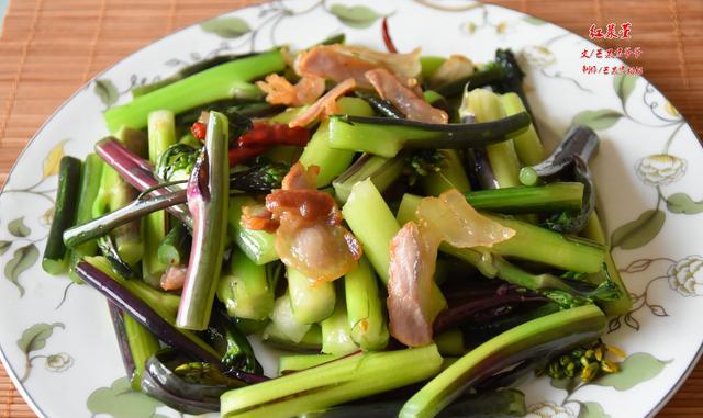 芒果君爷爷:红菜苔炒腊肉,品味湖北从这道中国名菜开始