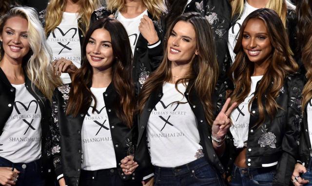 2017维多利亚的秘密超模秀前大合影