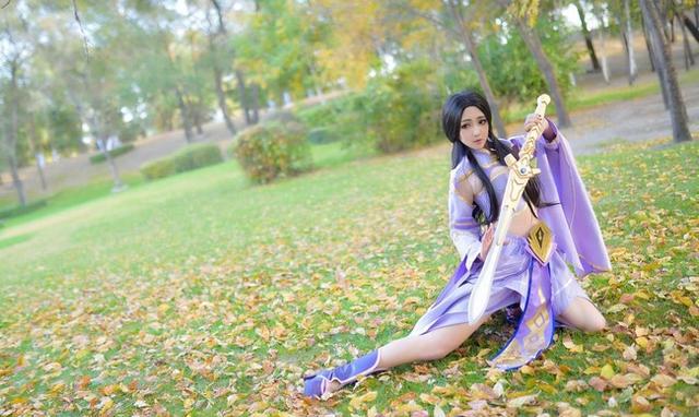 柔弱女子 露娜紫霞仙子 王者榮耀cosplay|王者榮耀|露娜|紫霞_新浪新