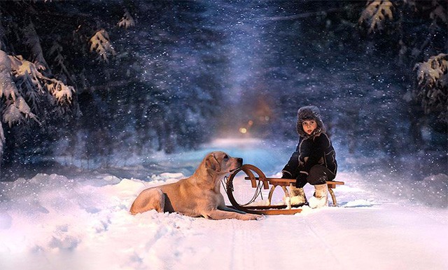 这才是世界上孩子和动物最友爱最温馨的照片!|孩子|温馨|动物_新浪新
